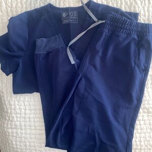 Figs Navy blue scrub set
